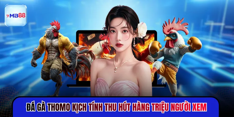 Đá gà Thomo kịch tính thu hút hàng triệu người xem
